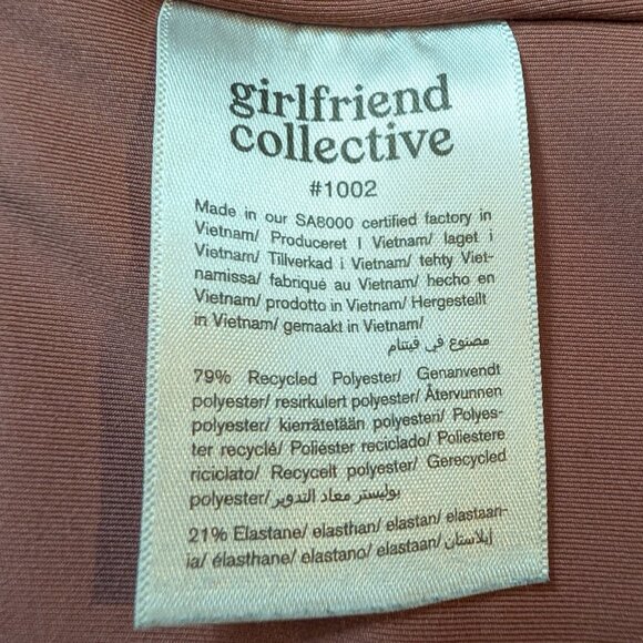 Girlfriend Collective Paloma Racerback Longline Bra Pink Mauve Large - Picture 4 of 6